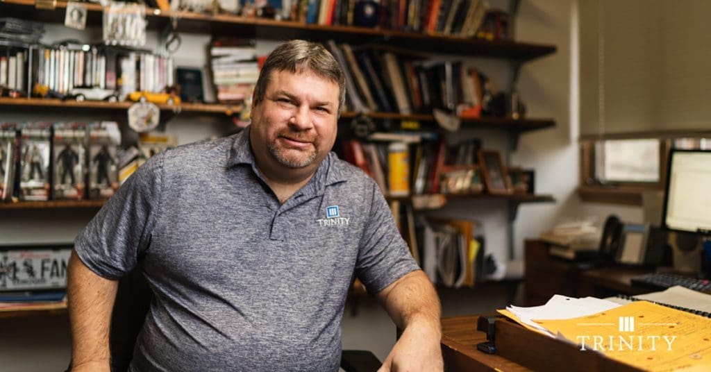 Dr. Dennis Connelly in his office