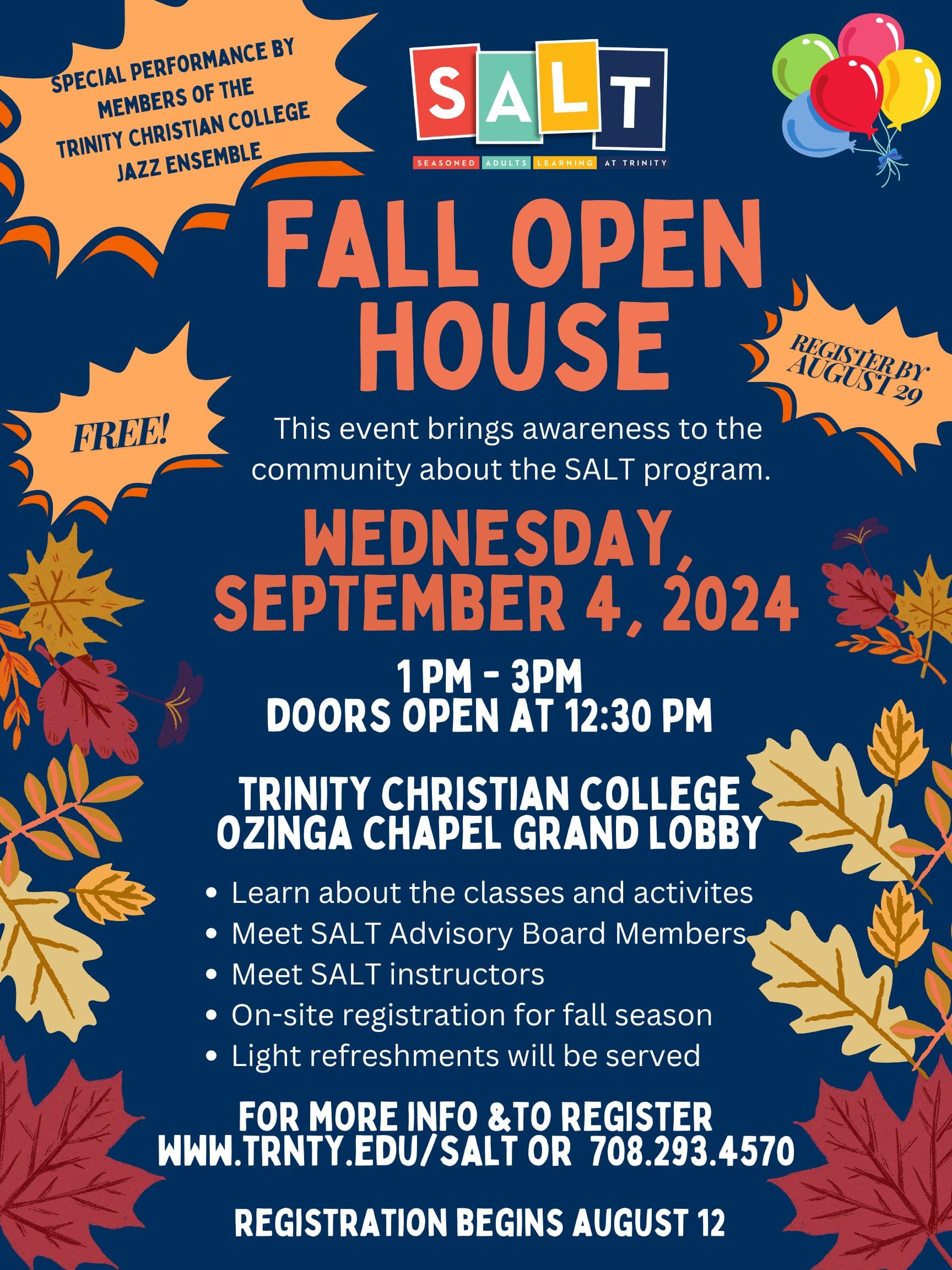 Senior Learning Programs at Trinity Christian College