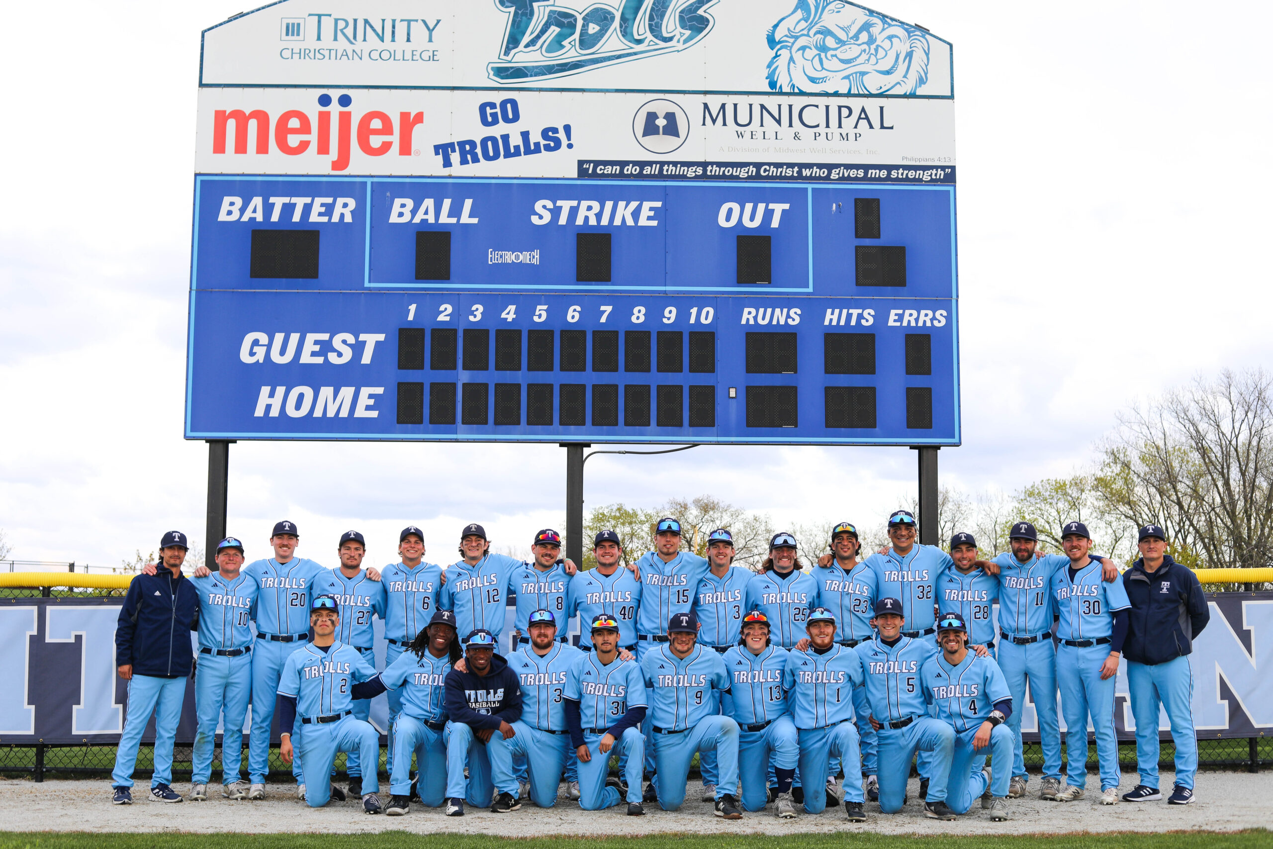 2022-2023 Trinity Trolls Baseball Team