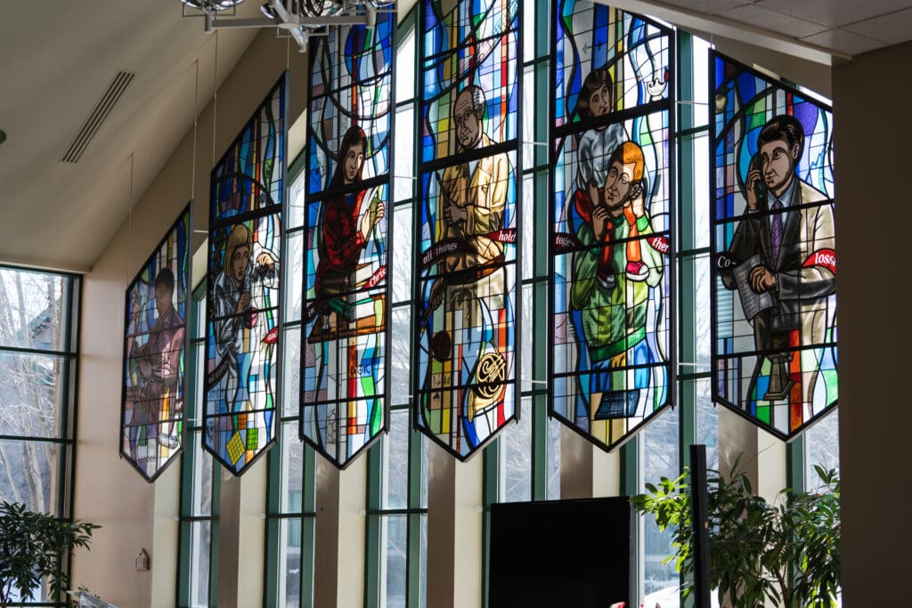 grand lobby stained glass