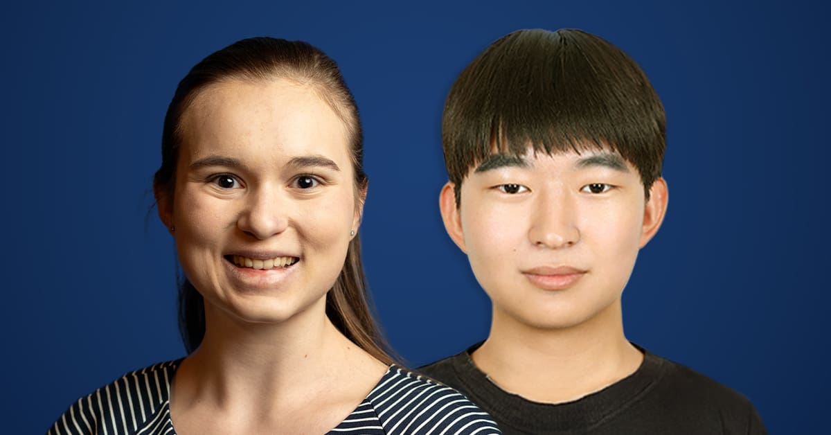 Trinity is pleased to announce our most recent Founders’ Scholars for the incoming class of 2029, Grace Merrill from Wheaton, Illinois, and Hyunho Sihn from Kenya, Africa. As Founders’ Scholars, Merrill and Sihn have both been awarded full-tuition scholarships to the College.